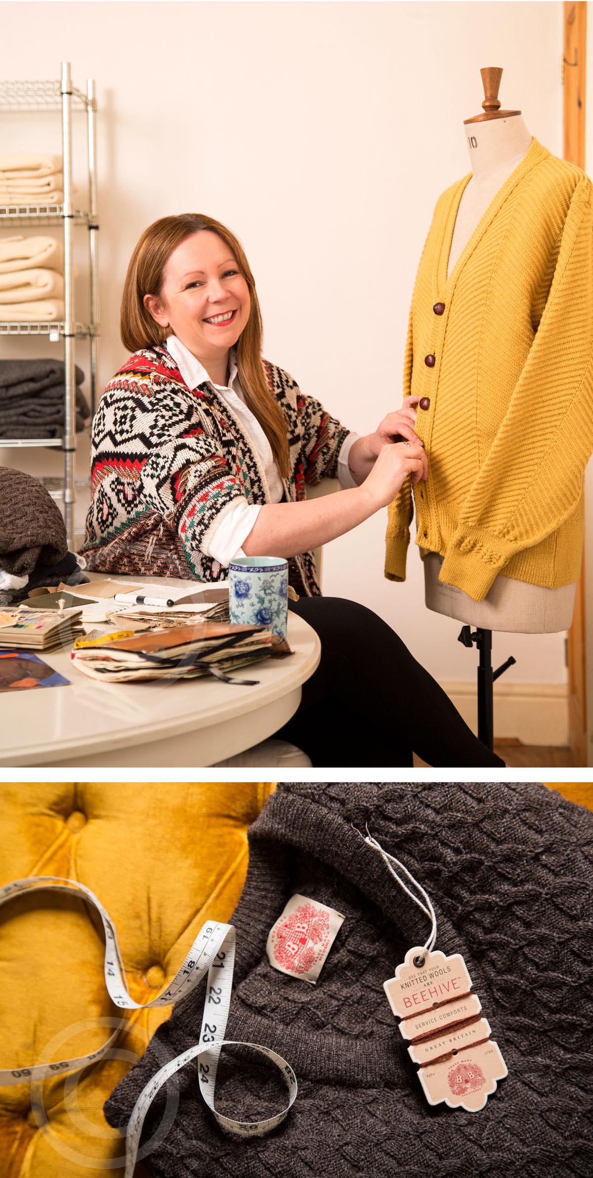 Beehive Knitware Andrea Prima magazine Yorkshire