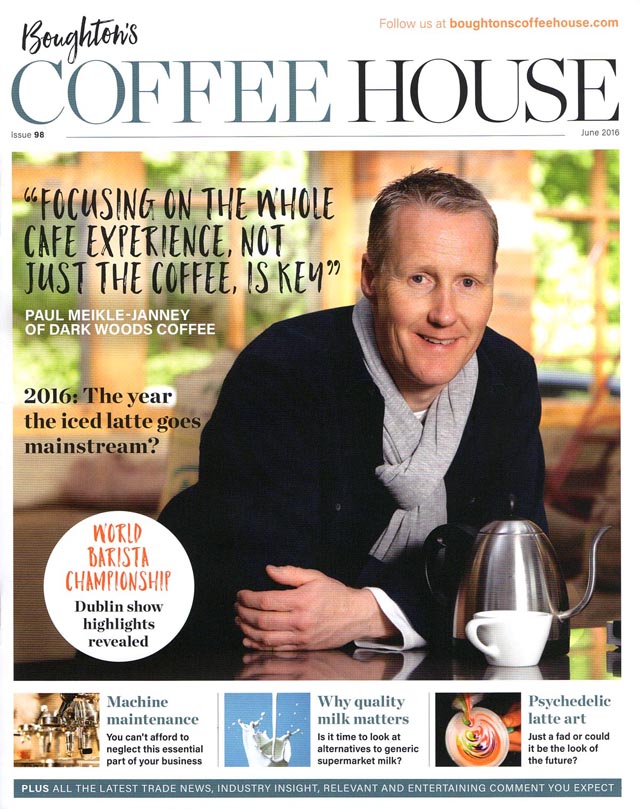 three coffee house magazine photography