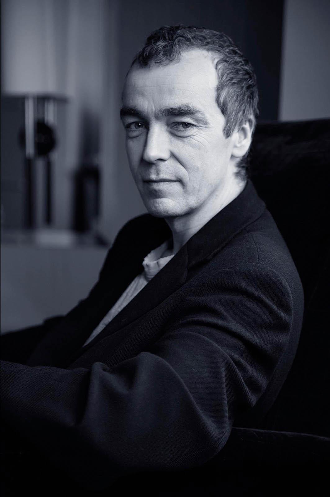Celebrity editorial john hannah tv actor black and white photography