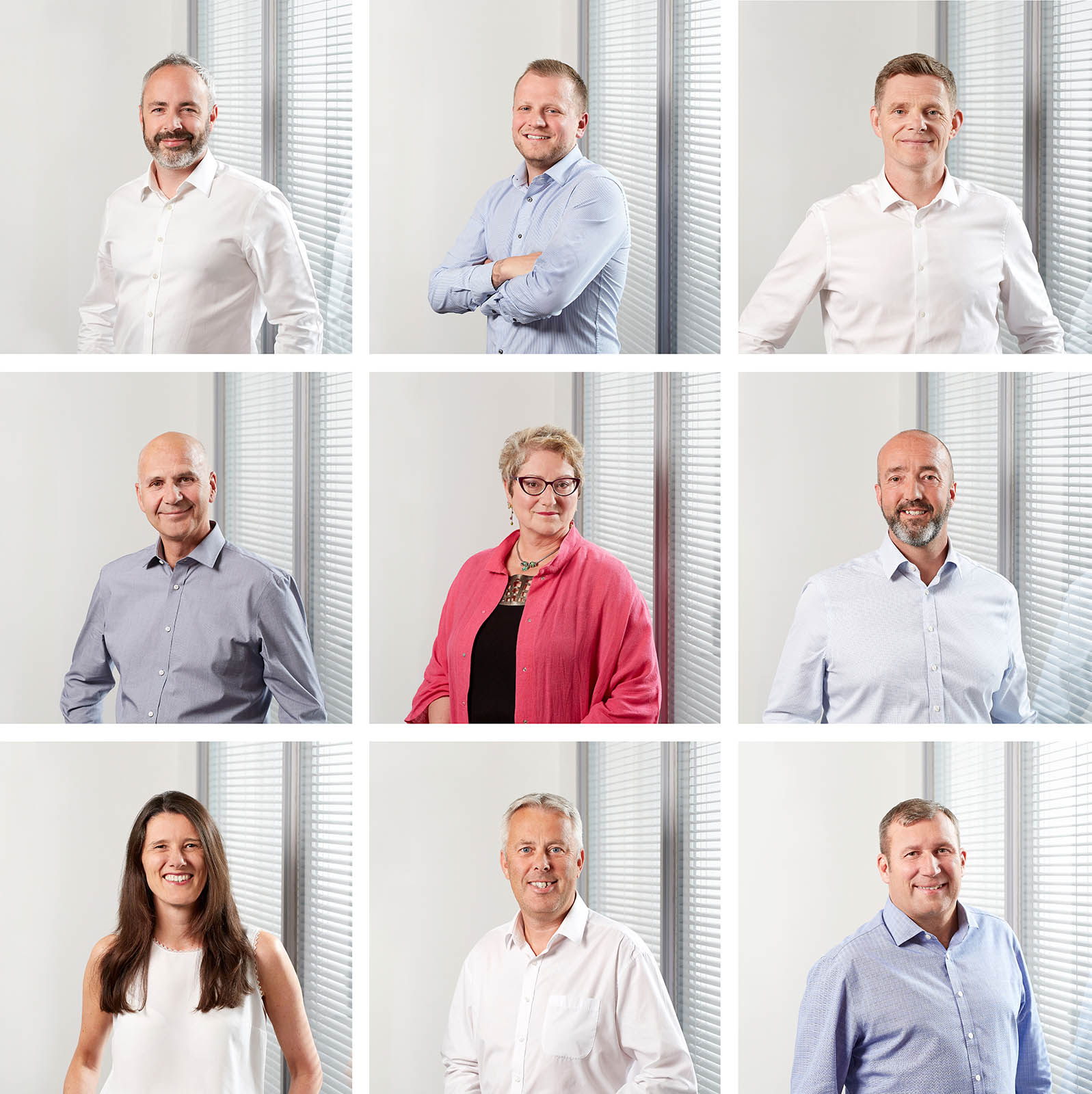 HB projects Commercial corporate portrait HB bradford photography directors headshots montage