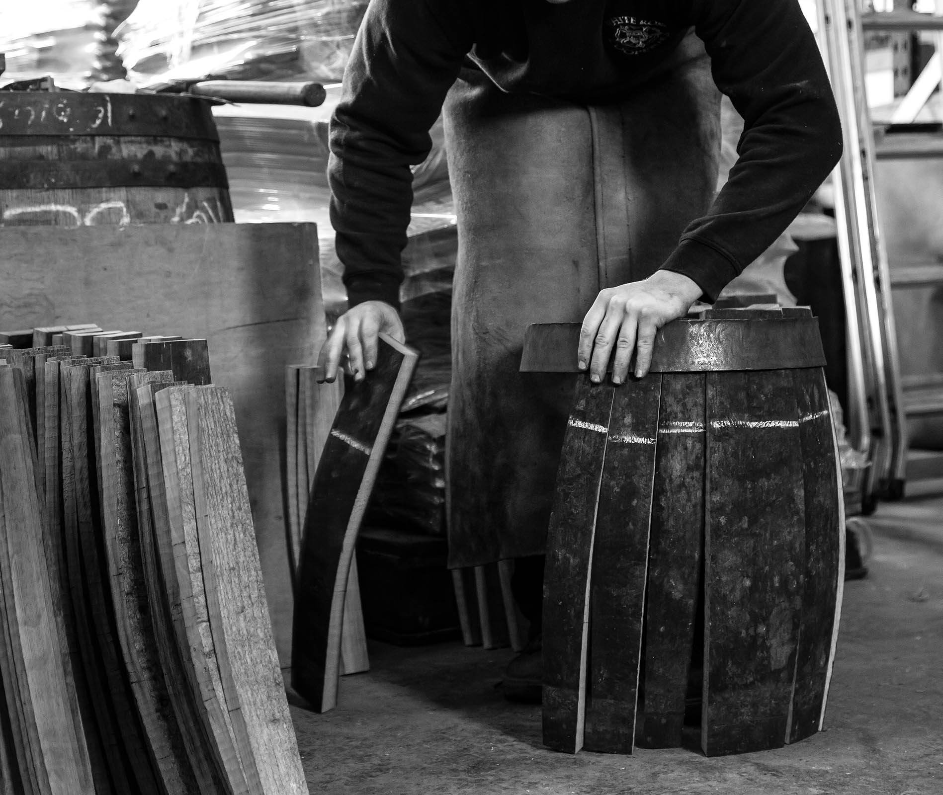commercial editorial reportage lifestyle barrel making black and white Part 03 0214