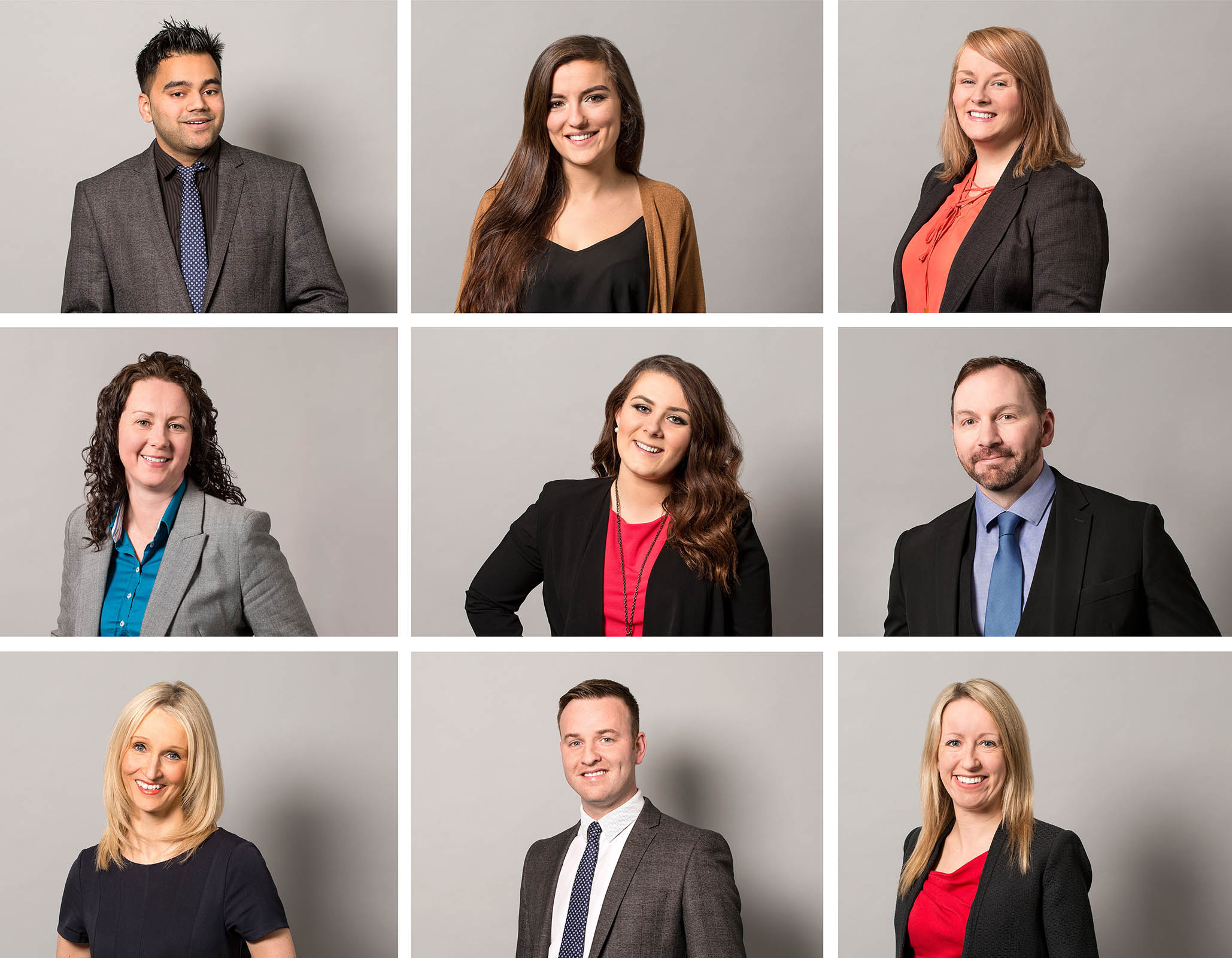 corporate headshots profile portraits studio plain background montage Enact leeds photographer